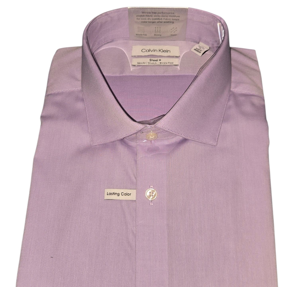Calvin Klein Men's Lavender Dress Shirt